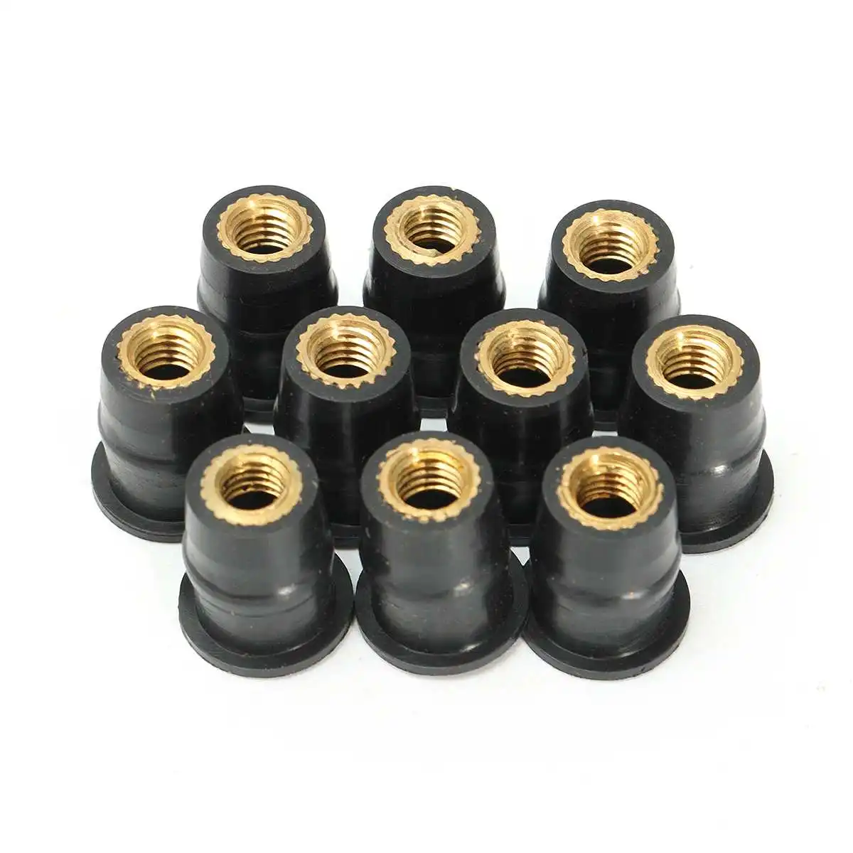 10x M5 5 мм метрические резиновые гайки для ветрового стекла Обтекатель капота