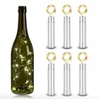 Светящаяся гирлянда Litake для винных бутылок, медная проволока, звездная нить с теплым белым свесветильник для украшения свадебной вечеринки, 2 м, 20 светодиодный