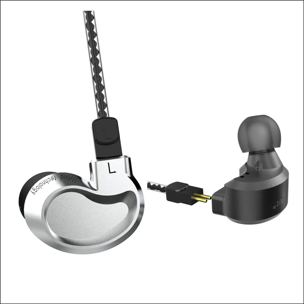 

BQEYZ K1 2DD+1BA Hybrid Earphone Sport Noise Canceling Stereo Metal Headset 0.78mm Detachable Cable with mic for iPhone xiaomi