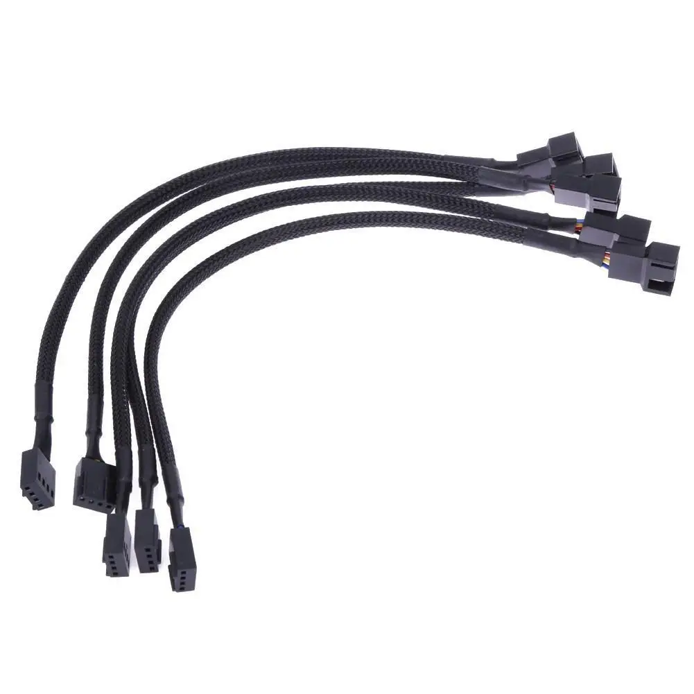 WSFS Hot 12 inch 5PCS 4 Pin PWM Connector Case Fan Extension Power Cable for Computer | Обустройство дома