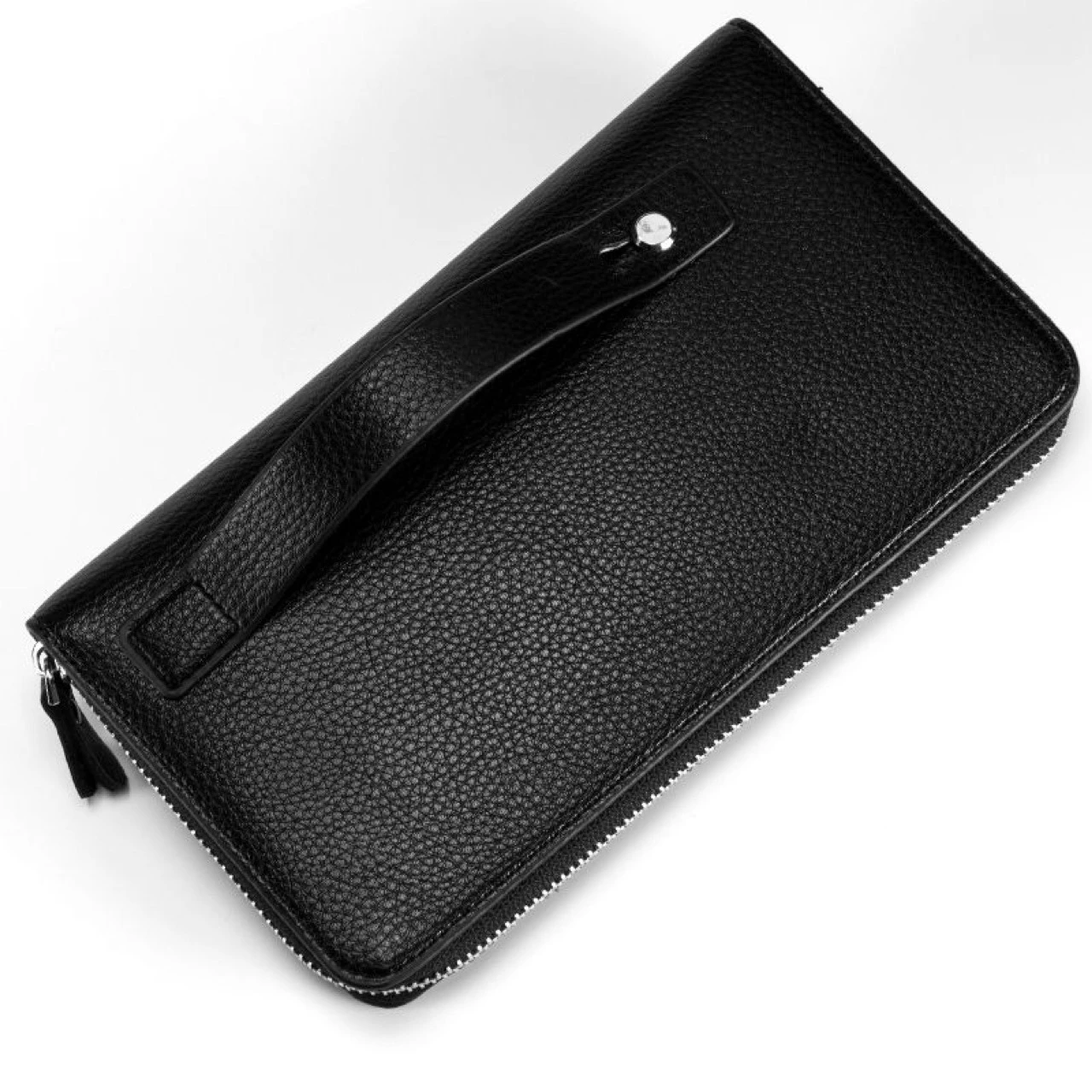 Длинный кошелек с узором Личи клатч на одной молнии мужская деловая сумка из