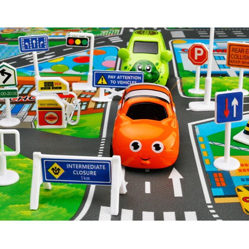 28 шт. комплект английский дорожный знак табло дети играют Обучающие игрушки |