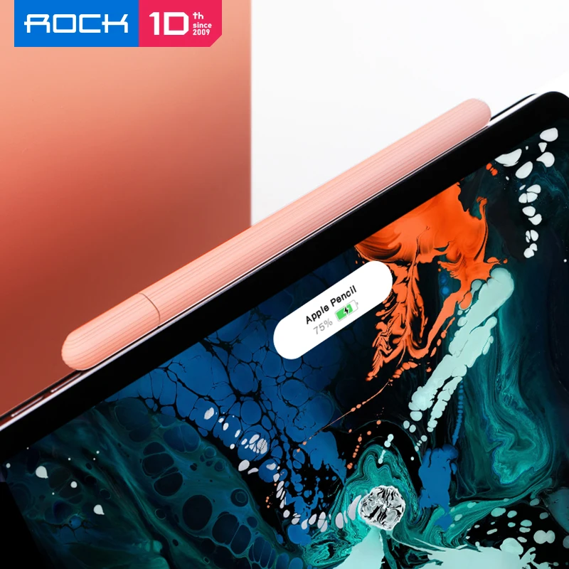 Силиконовый чехол ROCK для Apple Pencil 2 мягкая легкая Защитная крышка защиты от падения