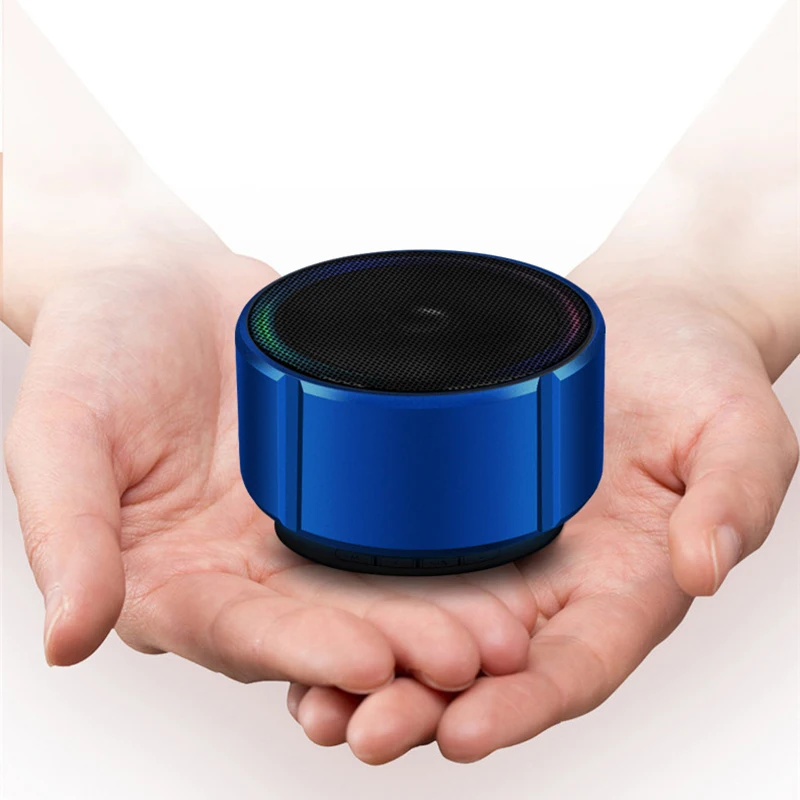 Мини-динамик Портативный беспроводной Bluetooth динамик модный металлический стерео