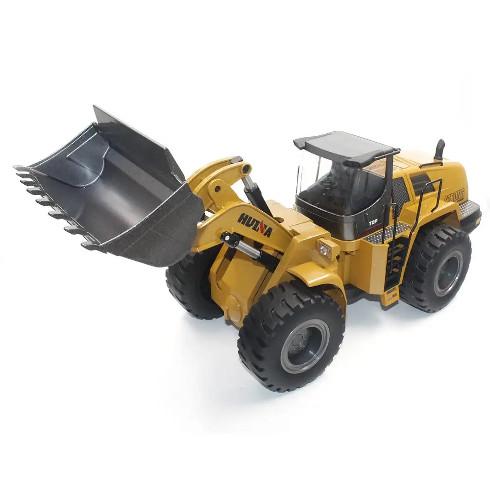 HuiNa Toys 583 4 8 в 6 каналов 1/18 км/ч RC металлический бульдозер зарядка автомобиль