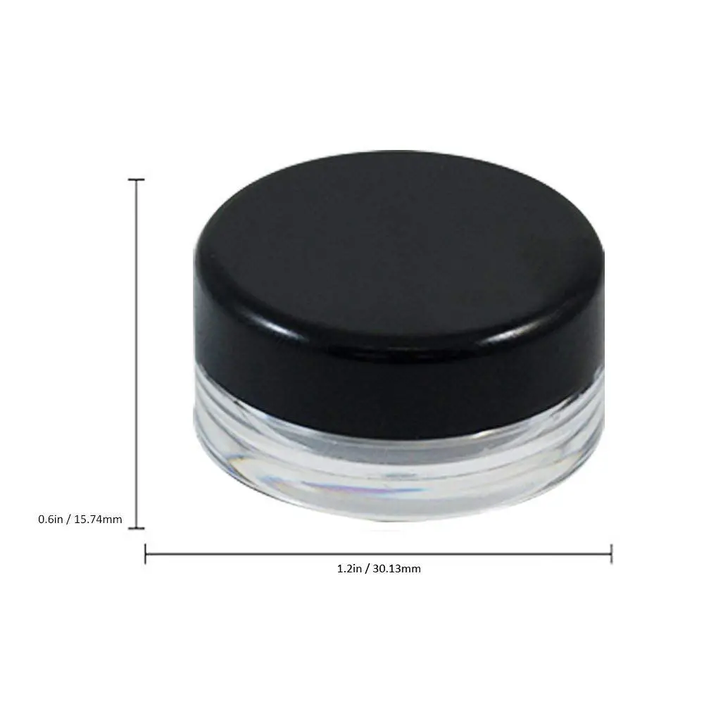 

5g Mini Sample Eye Cream Packing Box Container Packaging 50 pcs Transparent Plastic Cream Bottle Empty Cream Jar