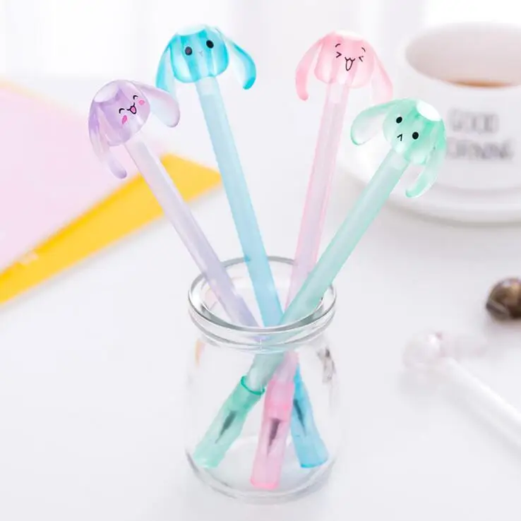 Эллен Брук 1 шт. Корейская Милая Канцелярия Kawaii длинные уши кролик ручка реклама