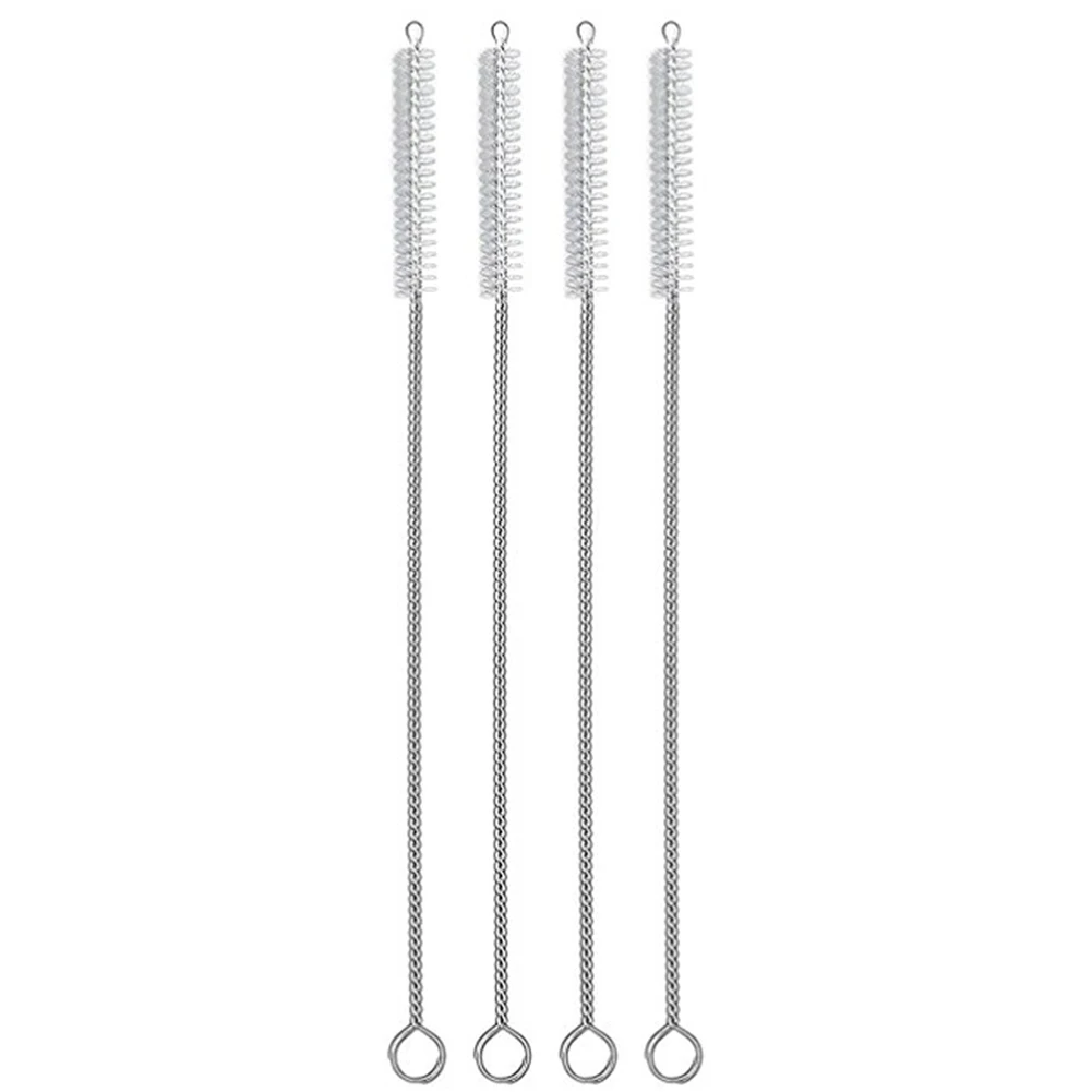5Pcs Reusable Stainless Steel Straw Brush Drinking Straws Cleaning Cleans Alink Nylon Skinny Pipe Tube Cleaner | Дом и сад