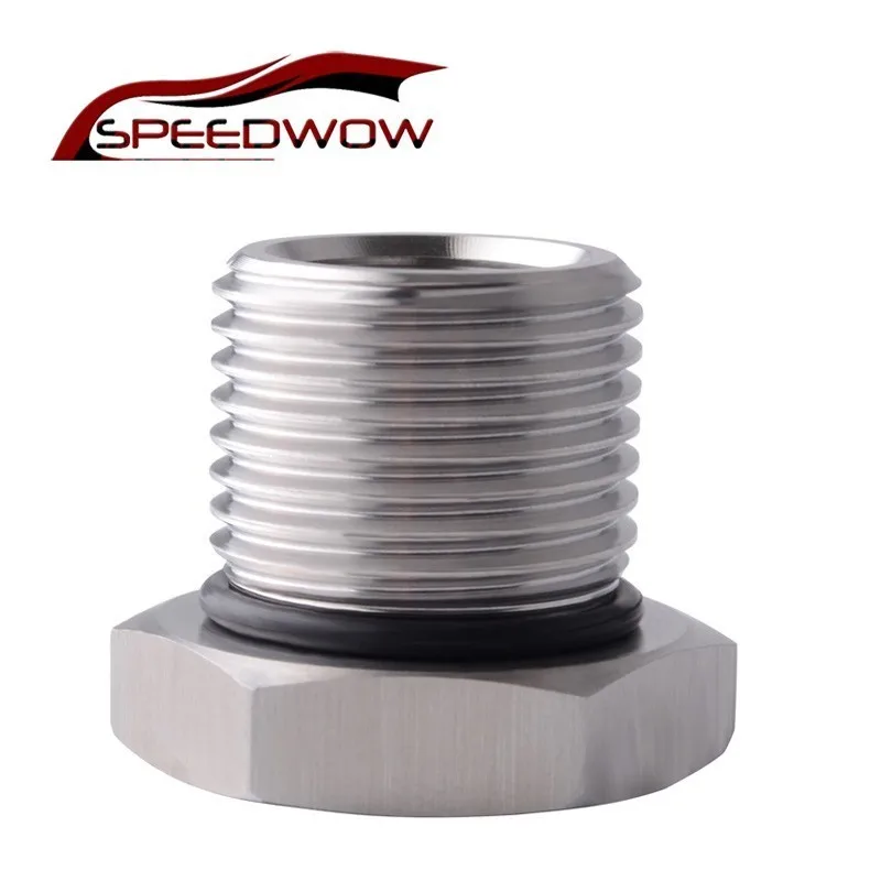 

SPEEDWOW Stainless Steel 1/2-28 to 3/4-16 Oil Filter Thread Adapter Automotive Threaded Screw Adapter Car Fastener Car Parts