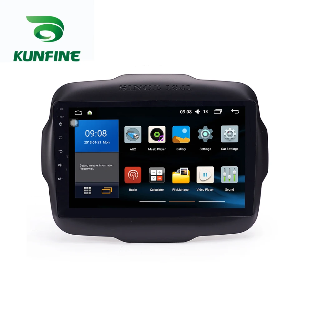Восьмиядерный 1024*600 Android 8 1 автомобильный DVD GPS навигационный плеер Deckless стерео для