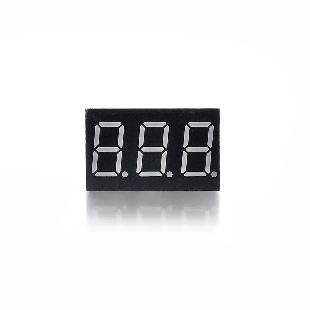 

High Quality 1pcs 1.8-2.1V Common Anode 11 Pins 3 Bit 7 Segment 0.36" Red LED Display Digital Tube DC Current High Energy-saving