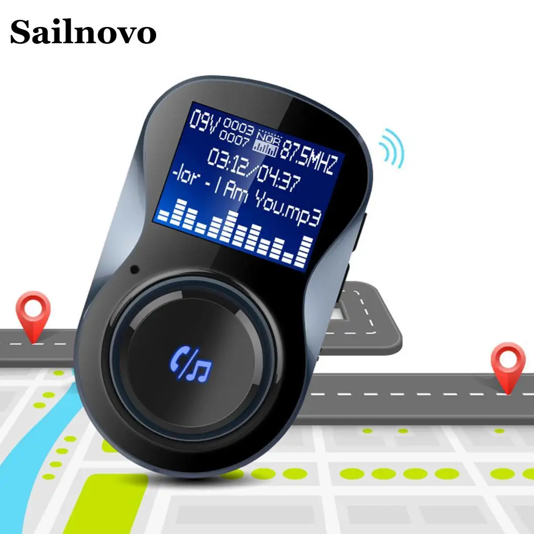 Автомобильный fm передатчик с двойным USB автомобильным зарядным устройством Bluetooth