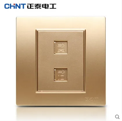 CHINT NEW7L три цвета безопасности стальная рама настенный выключатель pop розетка