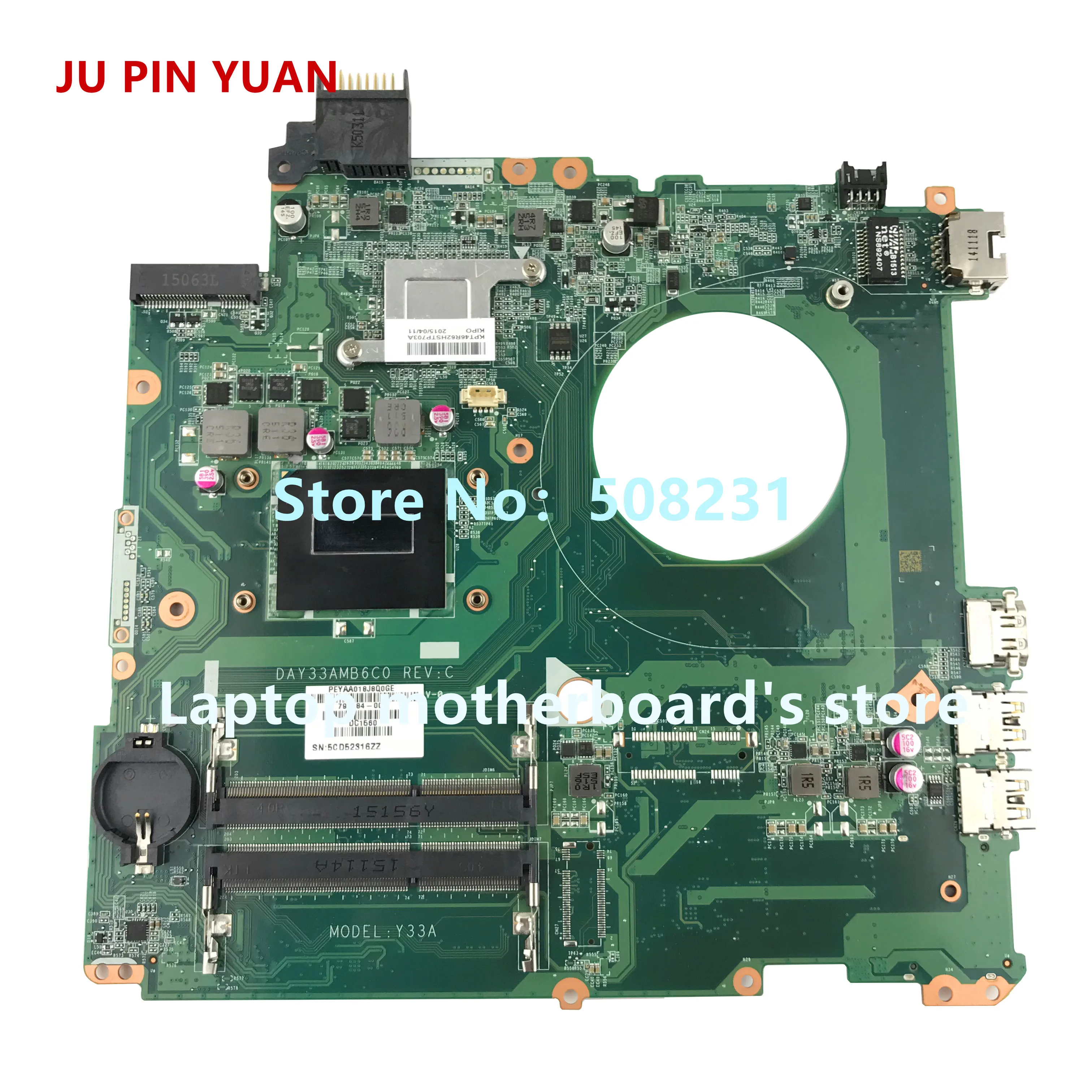 Ju pin yuan 794984 501 DAY33AMB6C0 Y33A материнская плата для HP ENVY 15 K 15T ноутбука с HM87 i7 4720HQ