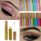 Подводка для глаз HANDAIYAN с жидким блеском, подводка для глаз с блестками красного, белого и золотого цвета, Водостойкая Подводка для глаз, 10 цветов