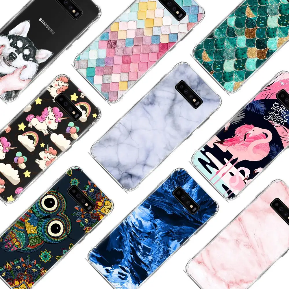 Противоударный чехол для телефона Samsung Galaxy S10 с воздушной подушкой модный дизайн