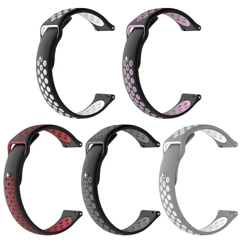 Силиконовые часы браслет ремешок Замена для TicWatch E2 S2 различные цвета Выбор Мода