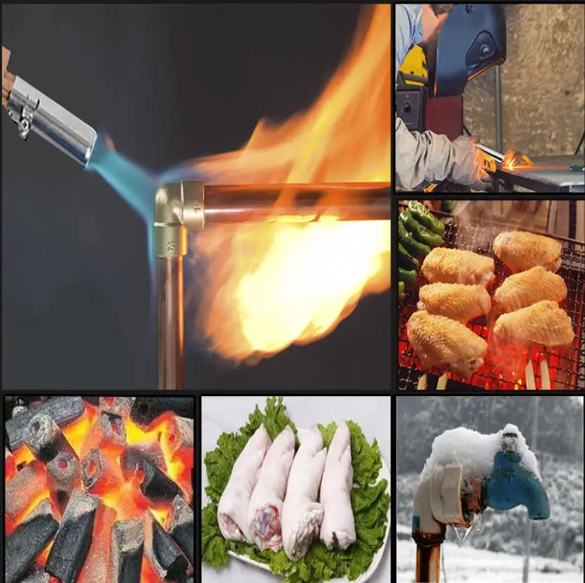 Газовый мини фонарь сварочный паяльный пистолет кислородный ацетиленовый