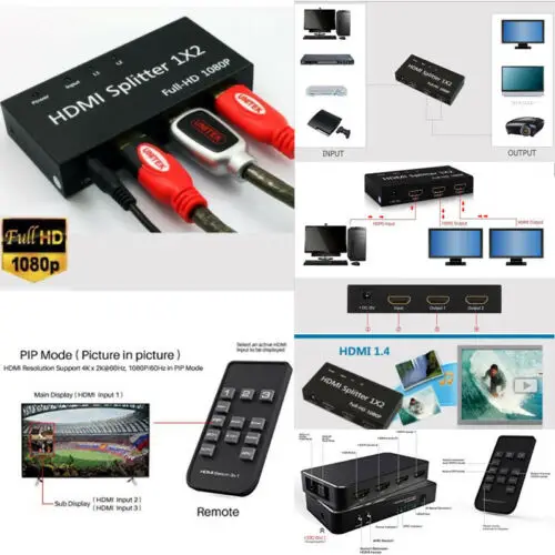 HDMI 1080P 3D переключатель разветвитель 4 в 1 выходной порт для HDTV Xbox PS3 PS4| |