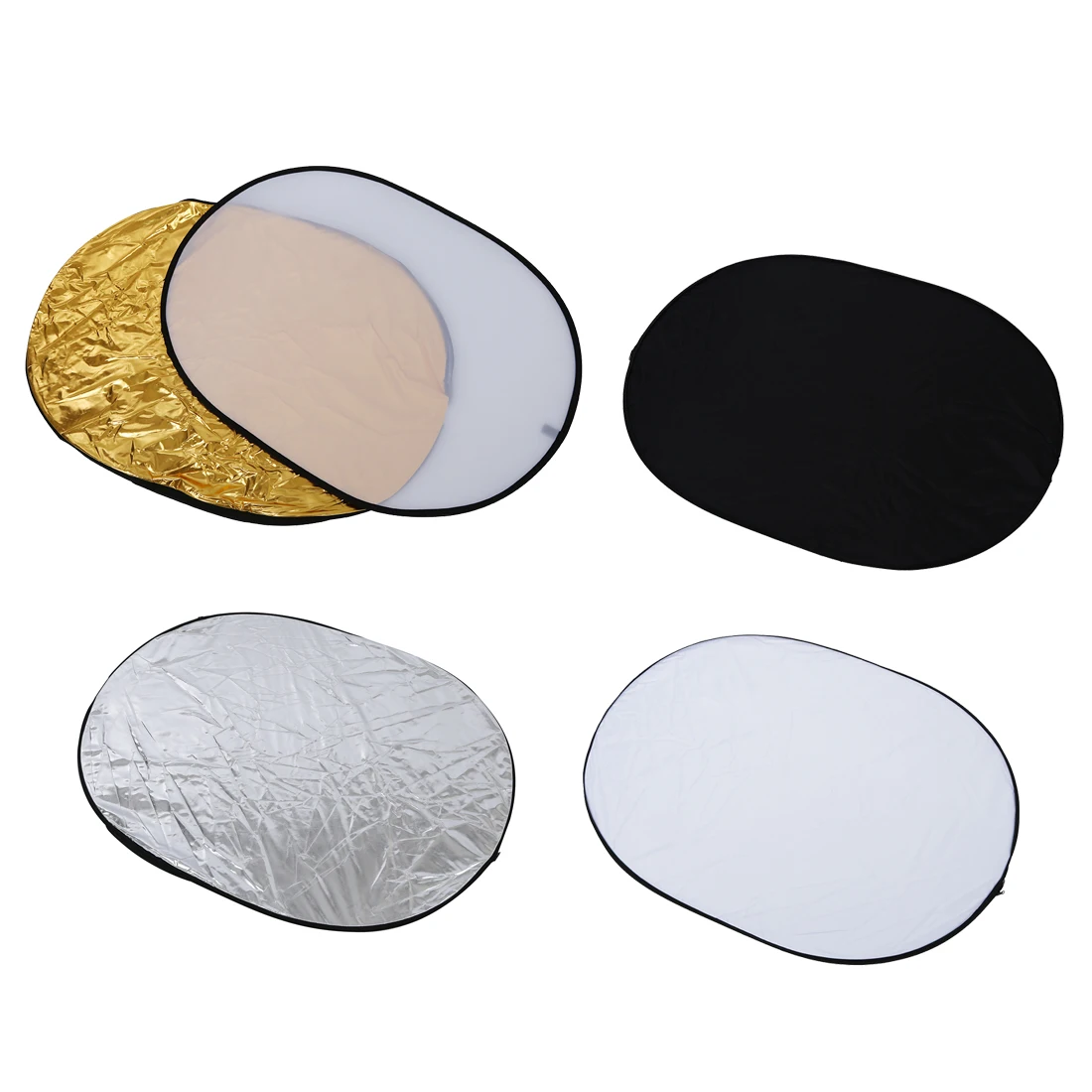 Top Deals 5 in 1 collapsible reflector oval photo studio 90 x 120 cm (35 &quotx 47 ') | Электроника