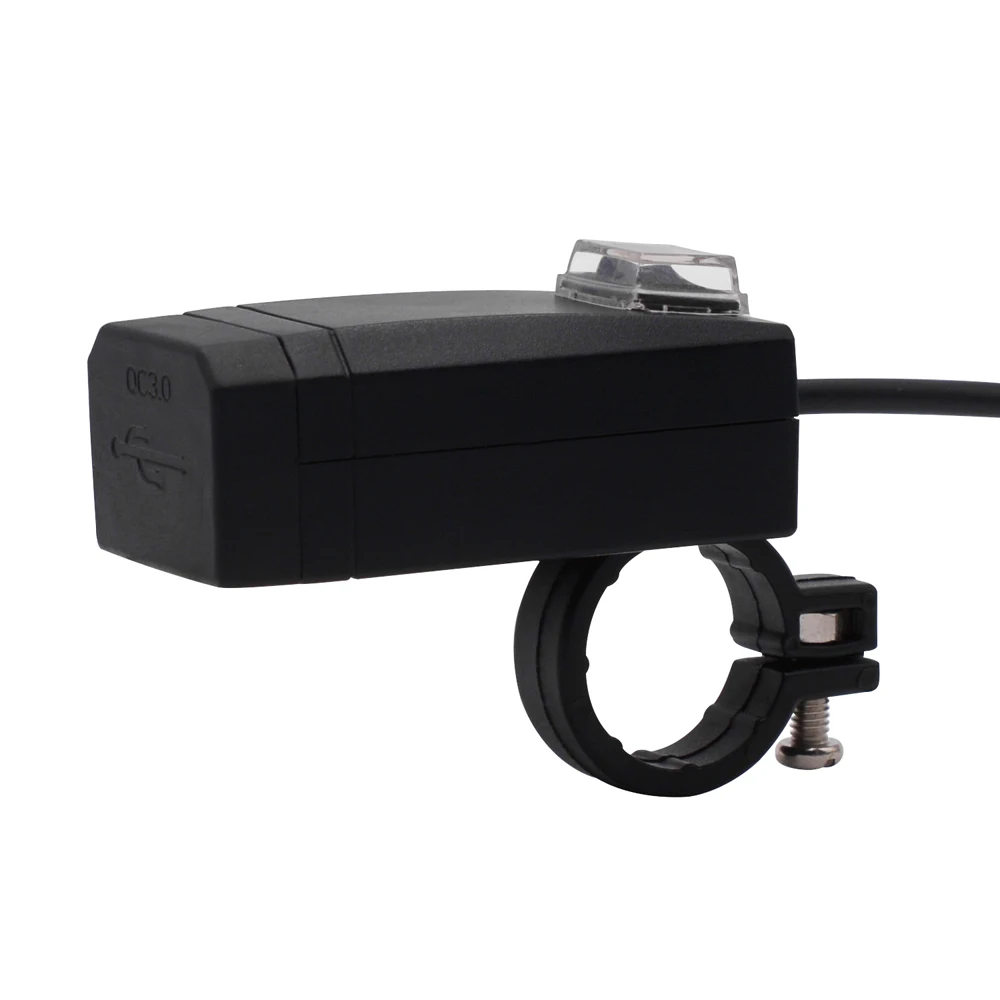 Мото оборудование универсальное 3.0qc USB зарядное устройство для мотоцикла двойной
