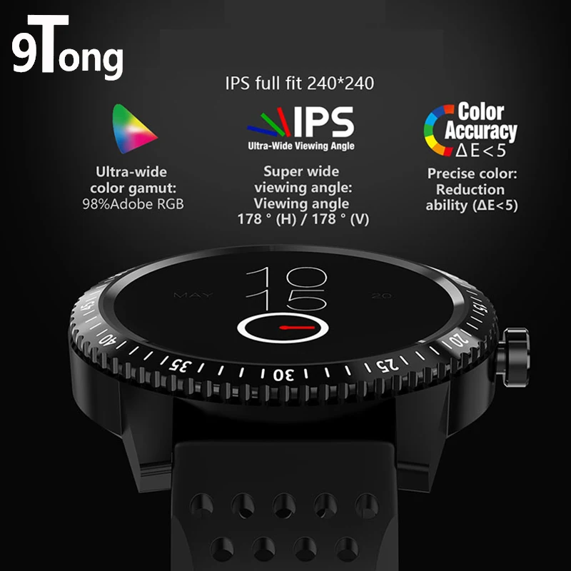 Спортивные мужские умные часы сердечного ритма оповещение Smartwatch водостойкий ips