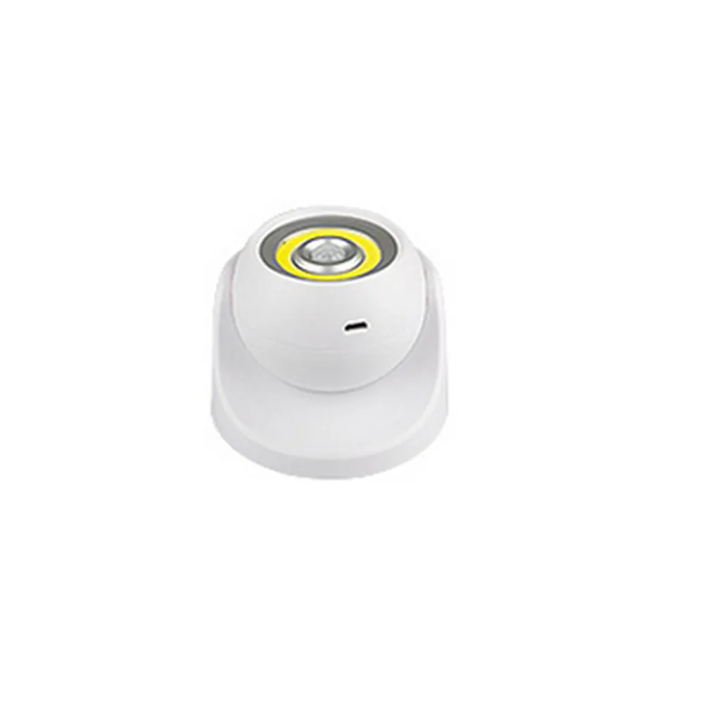 CLAITE Аккумуляторный/USB Перезаряжаемый на 360 градусов Поворотный COB PIR датчик