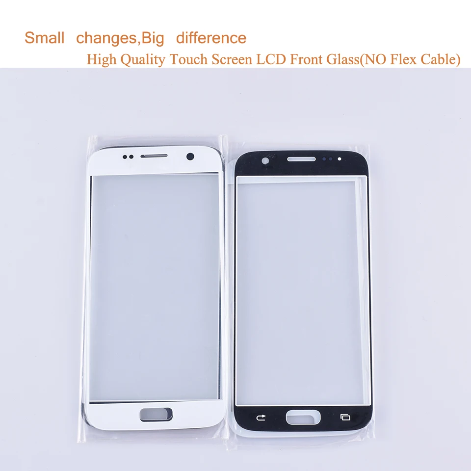 10 шт./лот для Samsung Galaxy S7 G930 G930F SM сенсорный экран передняя стеклянная панель