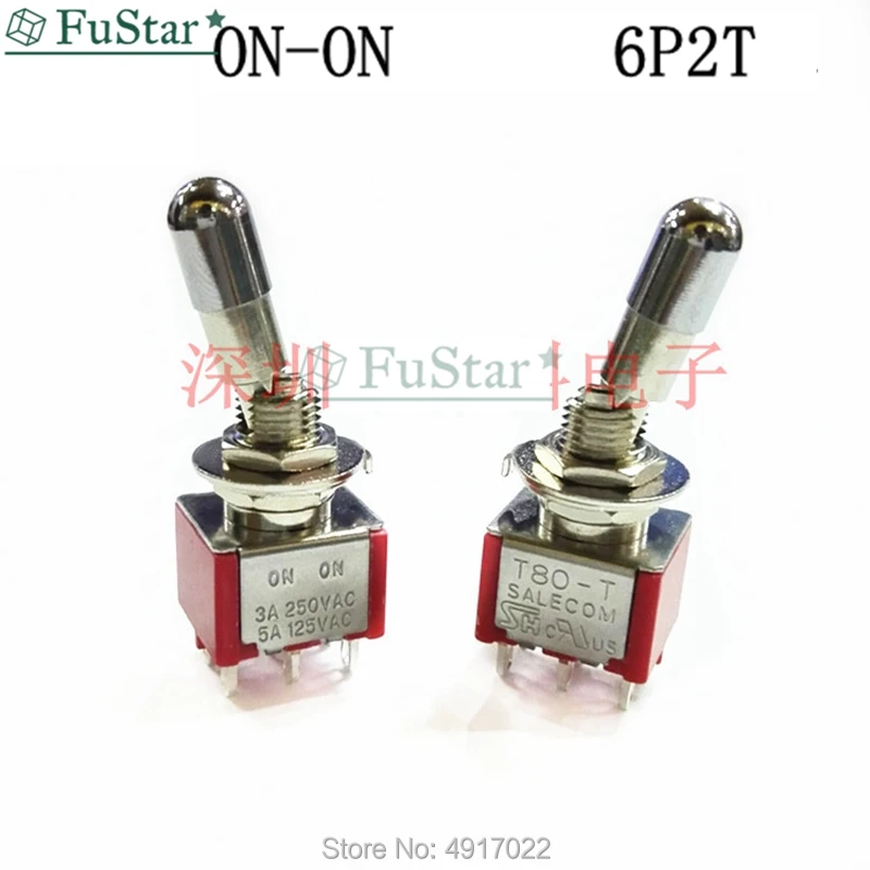 Sh-рычаг блокировки 6 штифтов, 1 шт., поддержка вкл.-ВКЛ., 2 позиции, DPDT, мини-тумблер, из нержавеющей стали, для DIP6, переключатель из нержавеющей стали, новинка