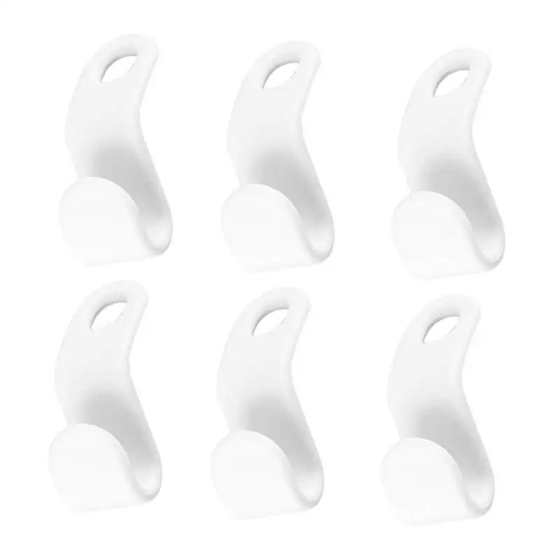 6 шт шкаф экономии пространства стека вешалка крючок многофункциональный