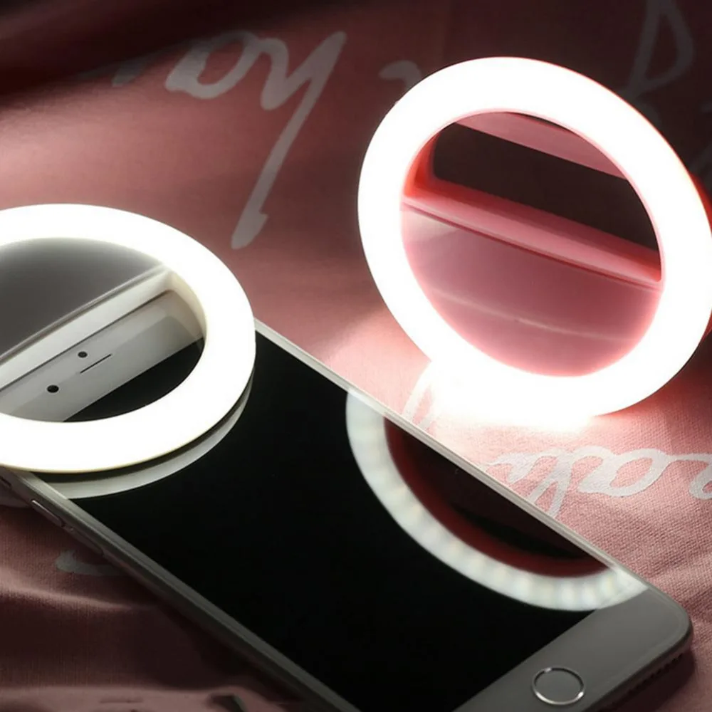 FLOVEME Selfie LED Ring Flash Light Portable Mobile Phone LEDS Lamp Luminous For Fill Lights | Электроника