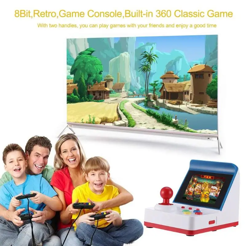 Ретро Мини игровая консоль 8 бит портативный игровой плеер встроенный 360
