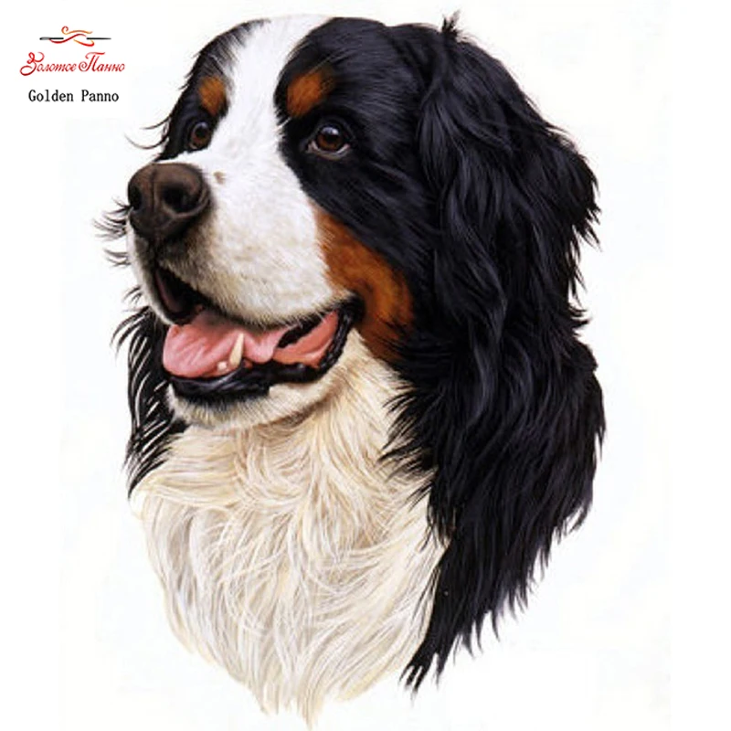 

GOLDEN PANNO Diamond Painting Full Square 5D Diy Daimond Embroidery Diamant Mosaic Sale rhinestones pictures Dog 03