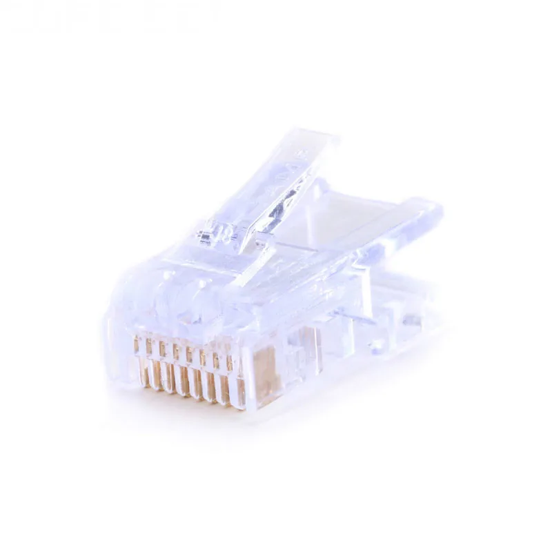 Позолоченные сетевые кабели RJ45 Модульный штекер Cat5 CAT5e разъем 8P8C utp