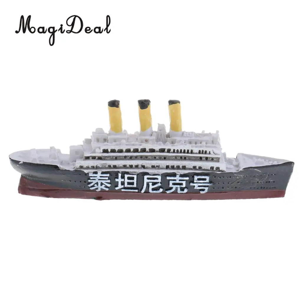 MagiDeal 1 шт. DIY титановая лодка из смолы модель корабля для строительства сцена
