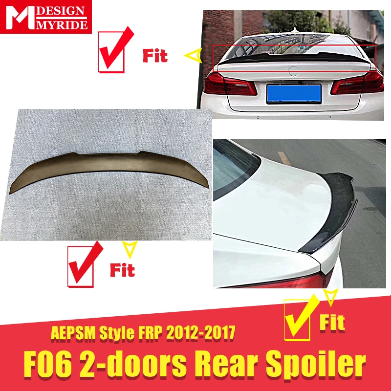 F06 спойлер стволового крыла AEPSM Стиль FRP праймер черный для BMW 2 дверный 640iXD 640iGC 650iXD