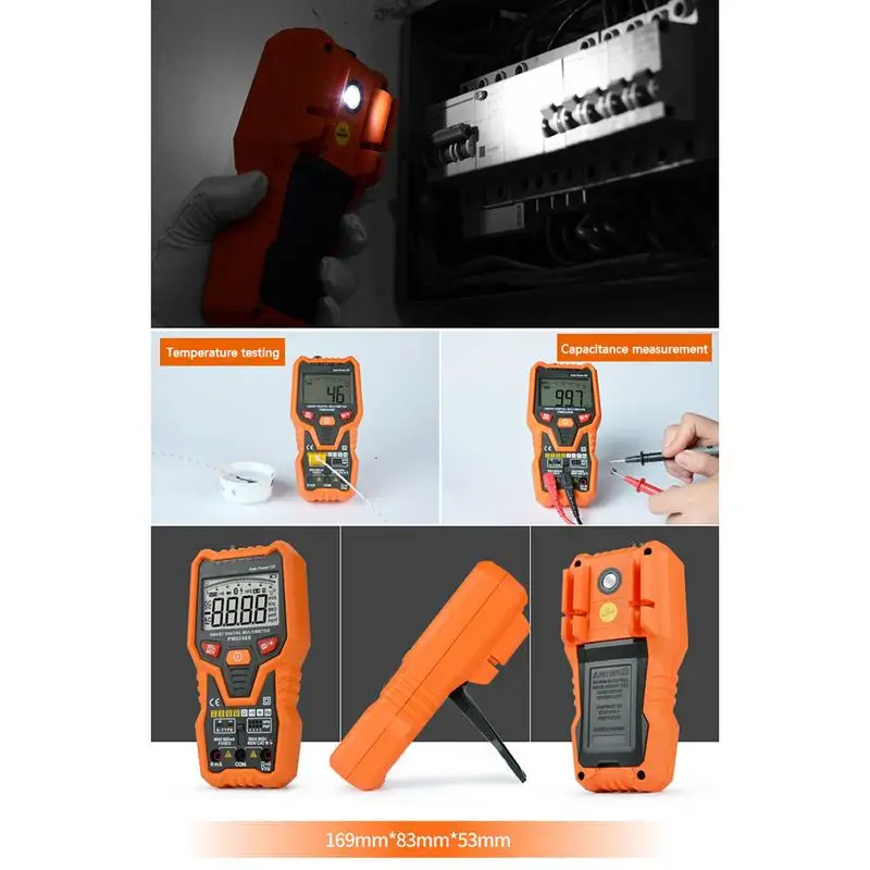 Car Electricians Multimeter Repair Battery Tester Voltage Test Hand-held Current Resistance Capacitor Temperature | Автомобили и