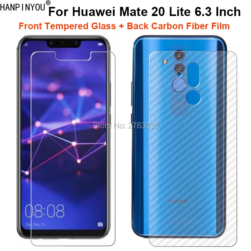 Для Huawei Mate 20 Lite 6 3 &quot1 комплект = мягкая задняя пленка из углеродного волокна +