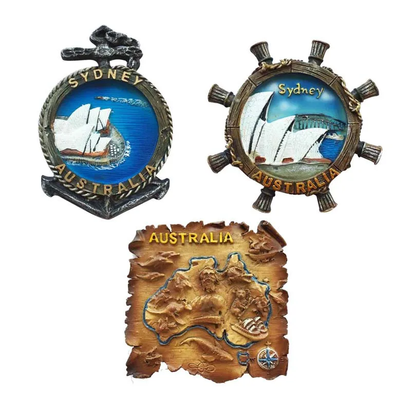 Австралия Сидней наука 3D магнит на холодильник знаменитый вид из смолы магнитная