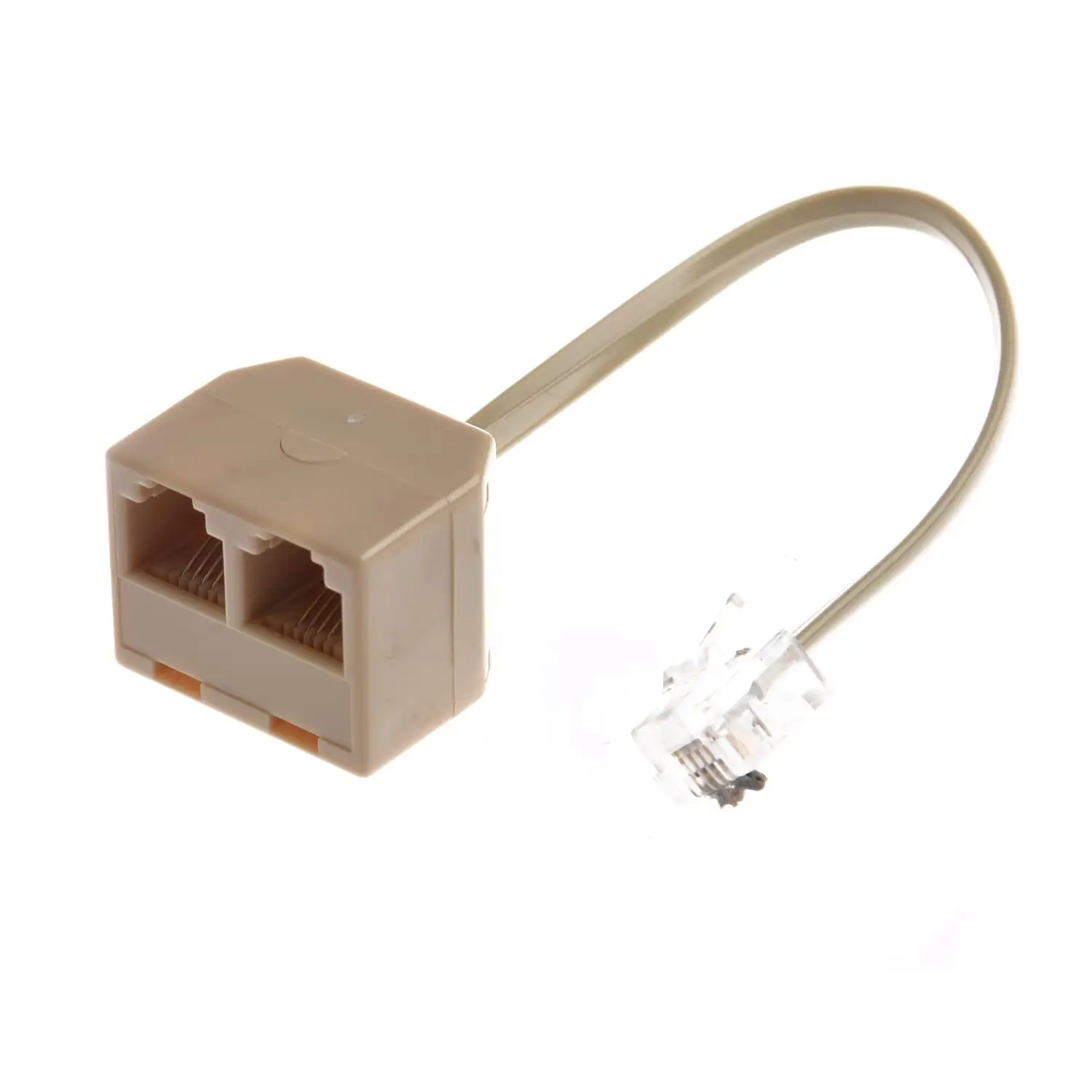 IG Telephone RJ11 Male Line to Double Female Jack фильтр сплиттер адаптер|Адаптеры AC/DC| |