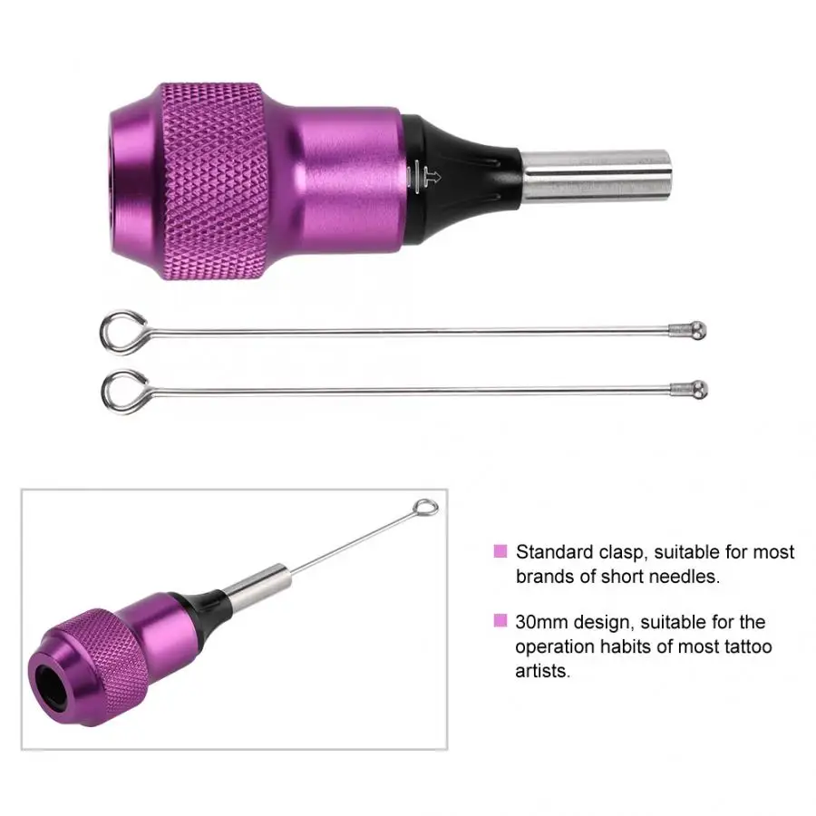 30mm Adjustable Alloy Non-slip Tattoo Gun Grip Tube Accessory tattoo machine rotary needles grip tube s | Красота и здоровье