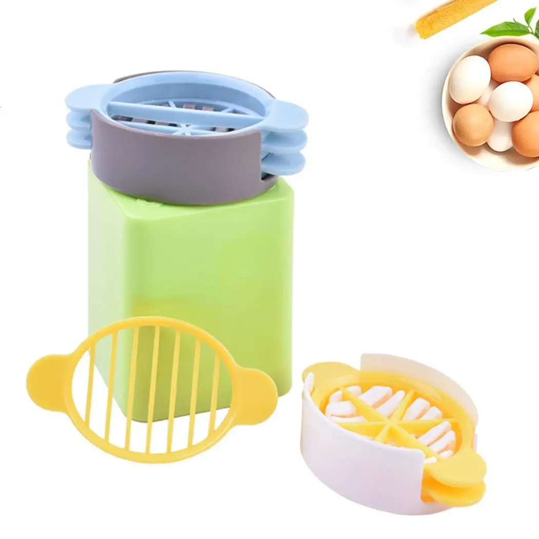 Универсальный яйца приспособление для резки еда разделители желтый белый синий