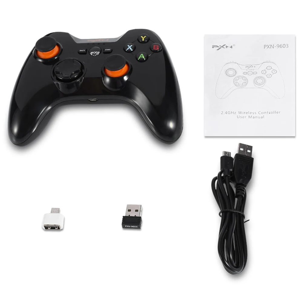 Pxn 9603 2 4G беспроводной игровой контроллер Двойной вибрационный джойстик для