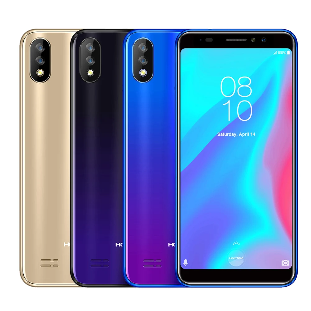 HOMTOM C8 5,5 дюймов мобильный телефон HD полный дисплей MT6739 Android 8,2GB 16GB 3000 mAh Face ID отпечатков пальцев 4G смартфон