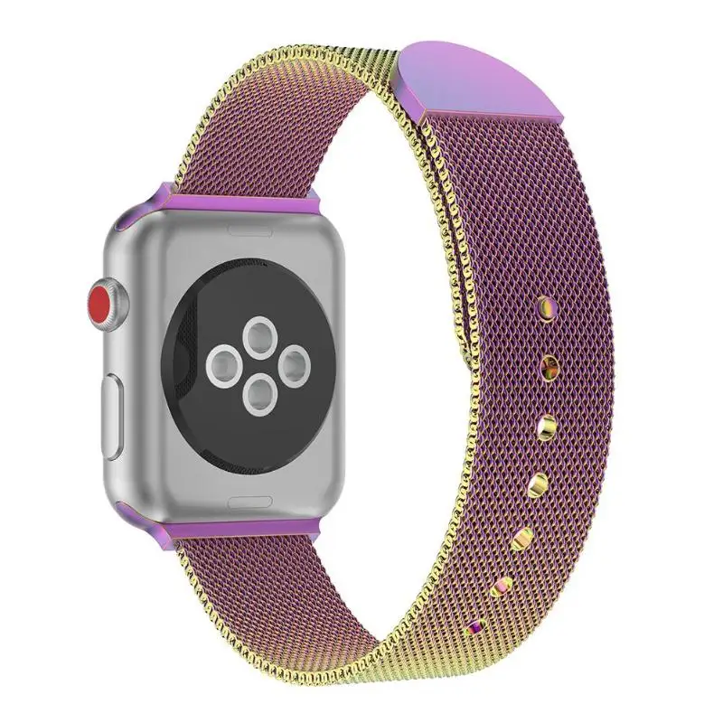 Миланская петля магнитные наручные часы с ремешком ремешок для Apple Watch 38 мм