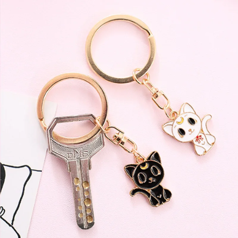 Cat Cartoon High Quality Unique Key Chain 10 Models 1PC Beautiful Women Men Graceful 2020 New Arrival Allergy Free Party Gifts | Украшения