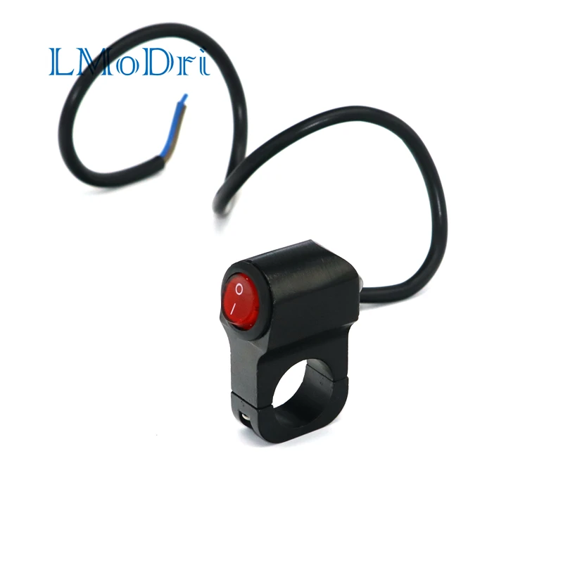 

LMoDri 12v Motorcycle Headlight Switches Aluminium Alloy For 7/8" 22mm Handlebar Switch Fog Spot light On Off Led Indicator
