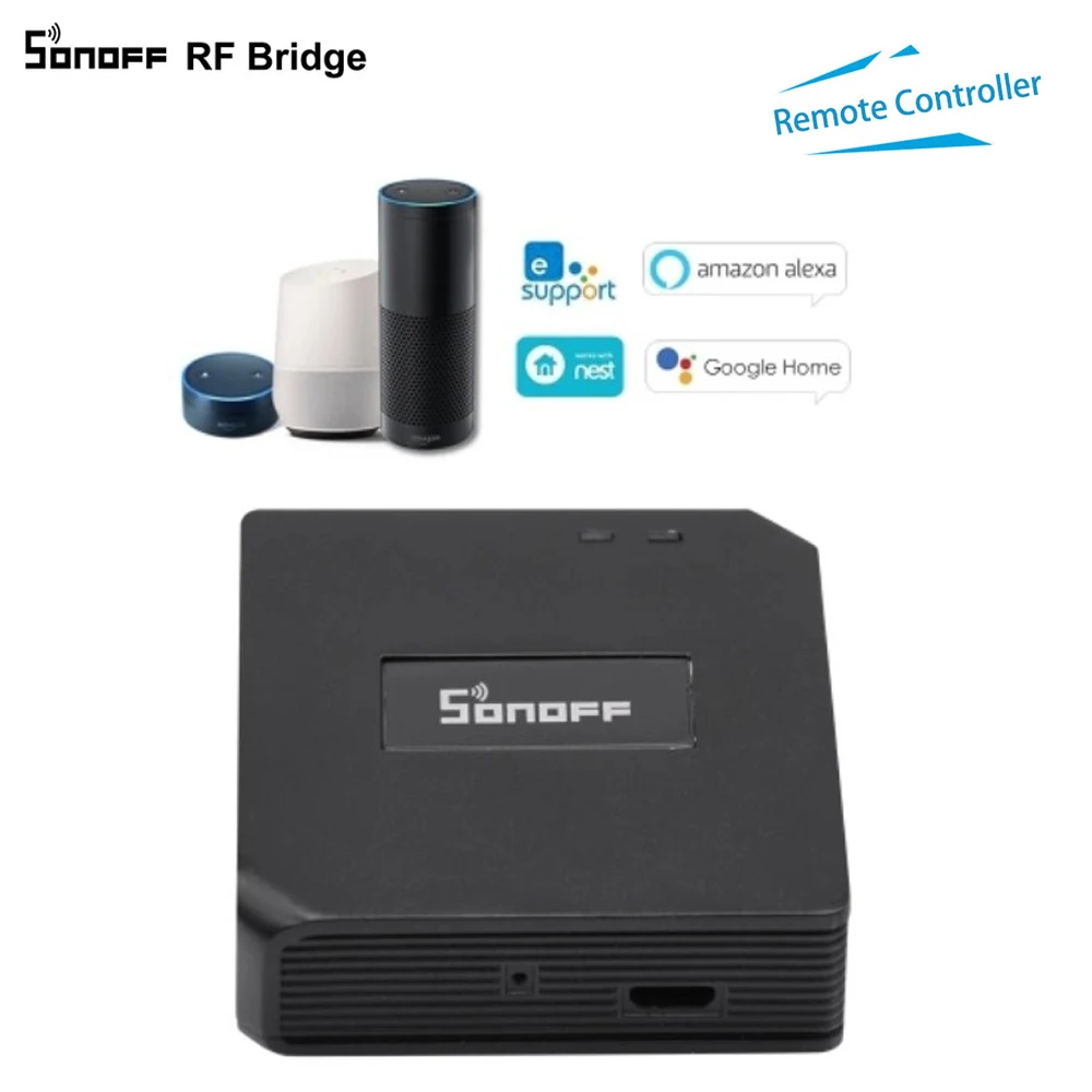 SONOFF RF Bridge Gateway WiFi 433MHz Replacement Smart Home Automation Universal Switch Intelligent Wi-Fi Remote Controller | Смарт-часы и
