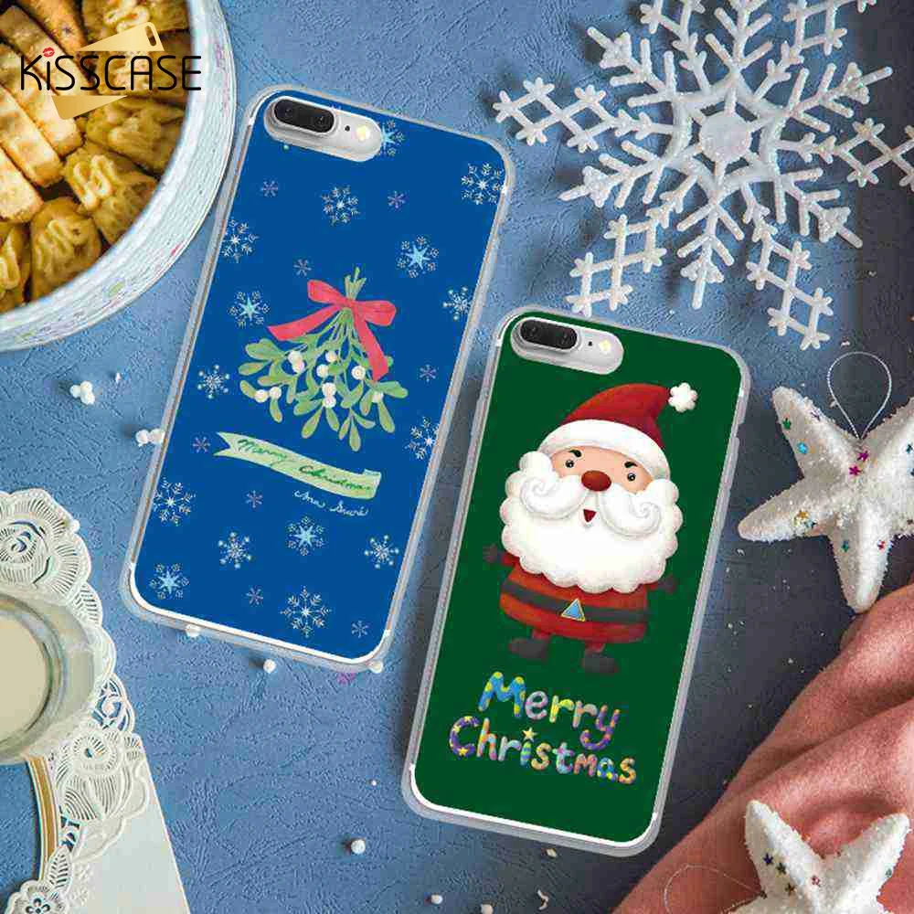 KISSCASE веселый рождественский подарок чехол для iPhone X 8 7 6s 6 5S Оригинальный телефона