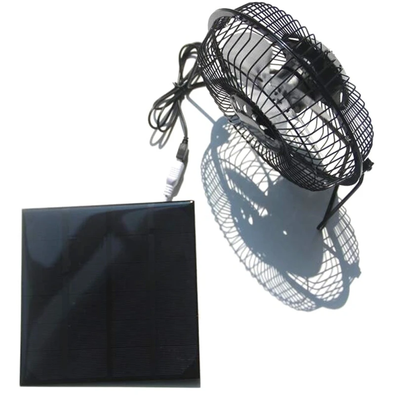Портативная солнечная панель с вентилятором солнечное зарядное устройство